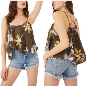 Free People Hey Girl Tank Top Sz Medium